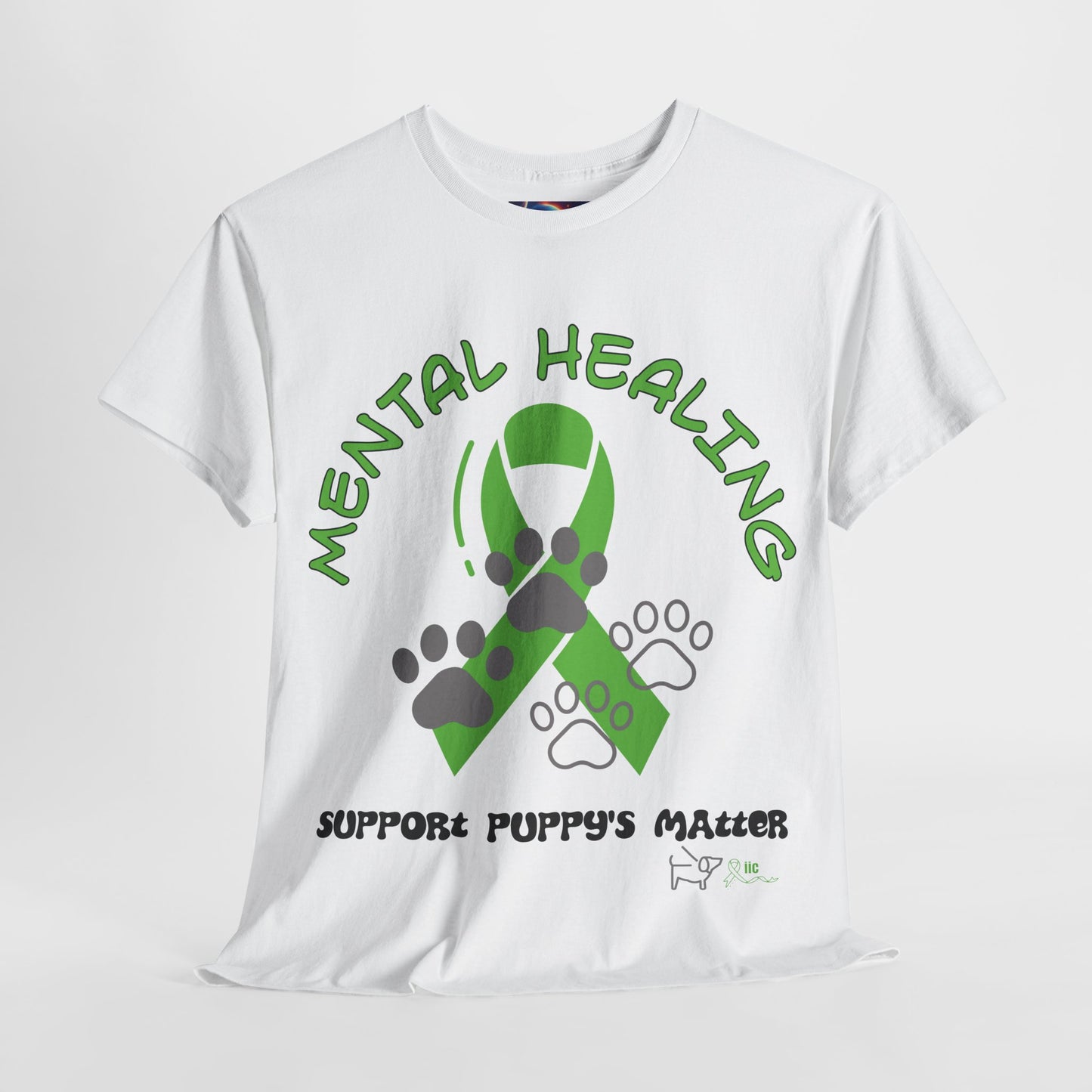 MENTAL WELLNESS - SUPPORT PUPPY'S Unisex Heavy Cotton Tee