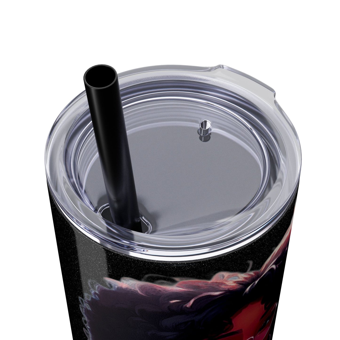 ***Exclusive Design*** I Support Pink 20oz Skinny Tumbler with Straw, Hot Cold Insulated Cup