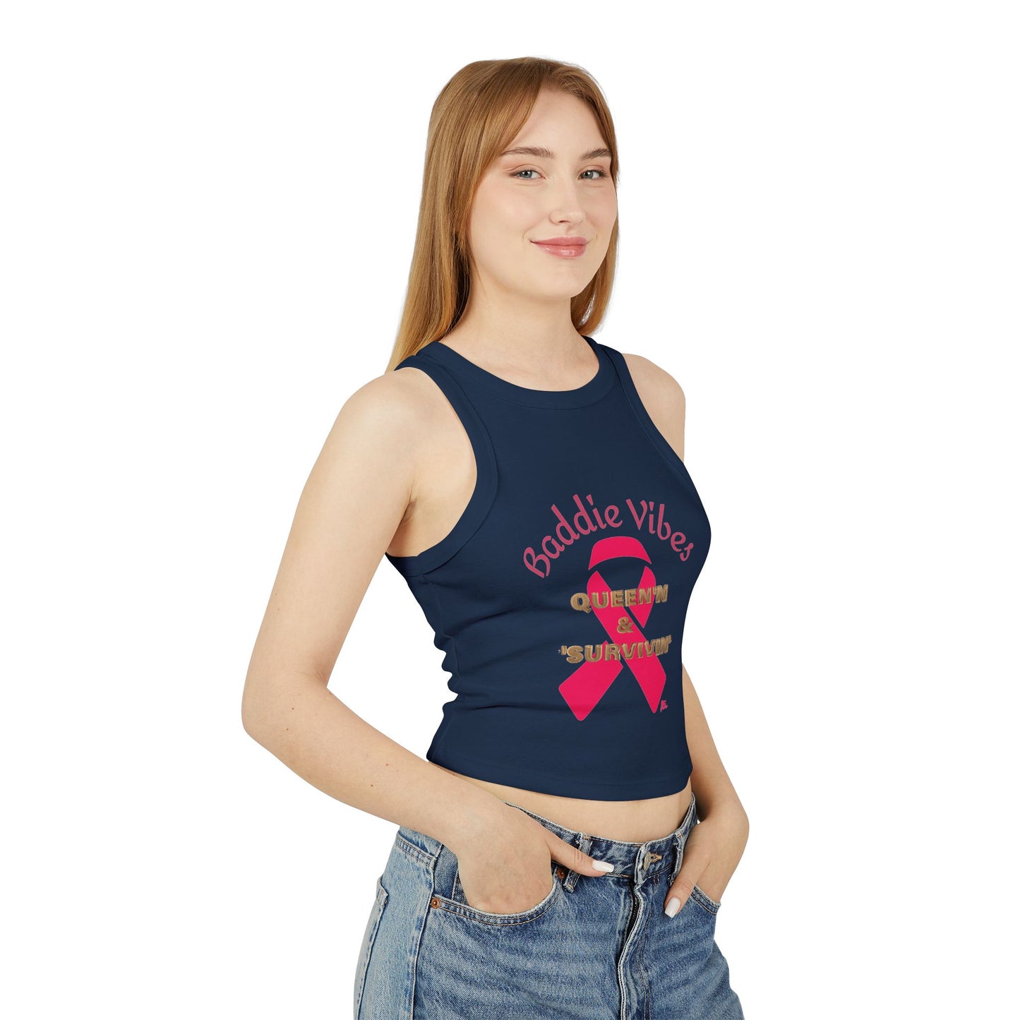 Baddie Vibes Rib Racer Tank