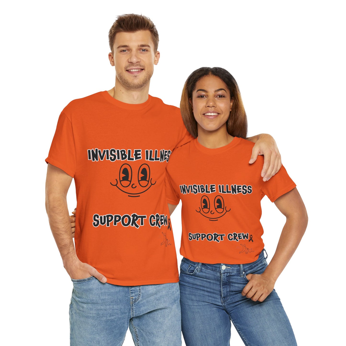 Invisible Illness Support Crew Unisex Heavy Cotton Tee