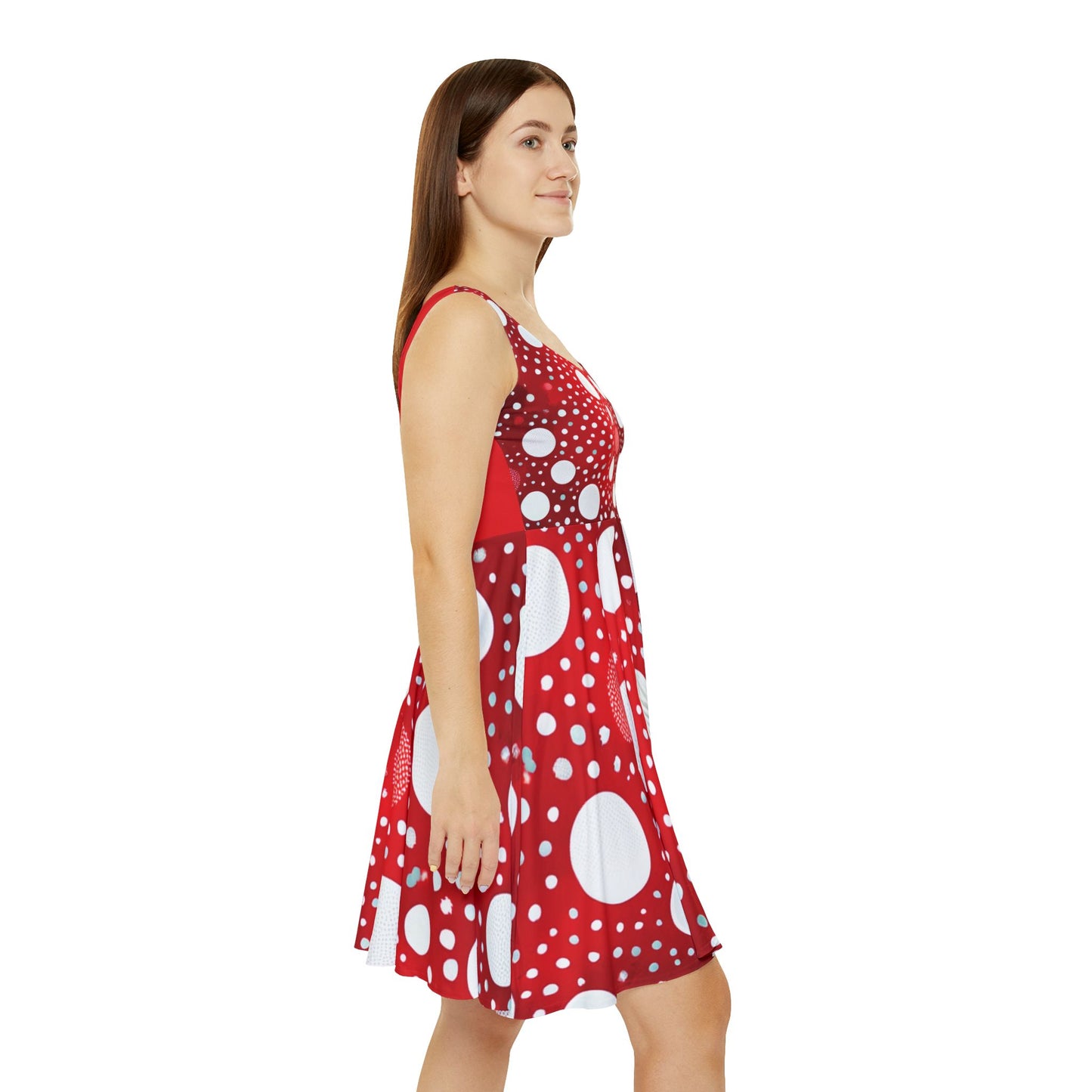 I SUPPORT RED - Women's Skater Dress (AOP)