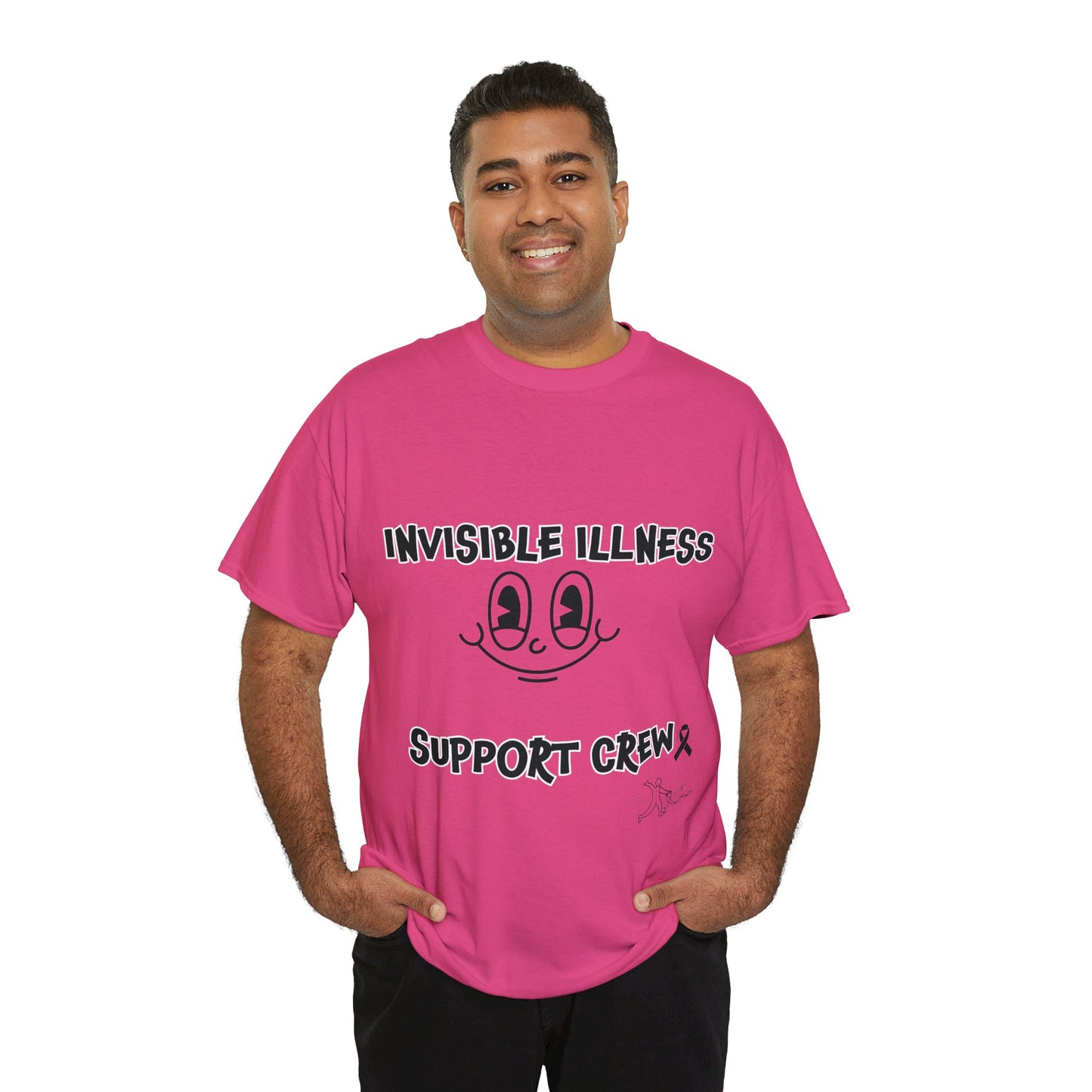 Invisible Illness Support Crew Unisex Heavy Cotton Tee