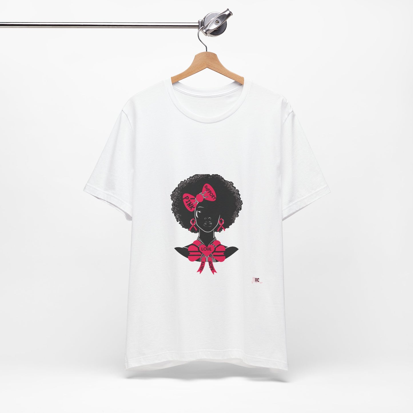 SUPPORT PINK 2 - Unisex Jersey Short Sleeve Tee