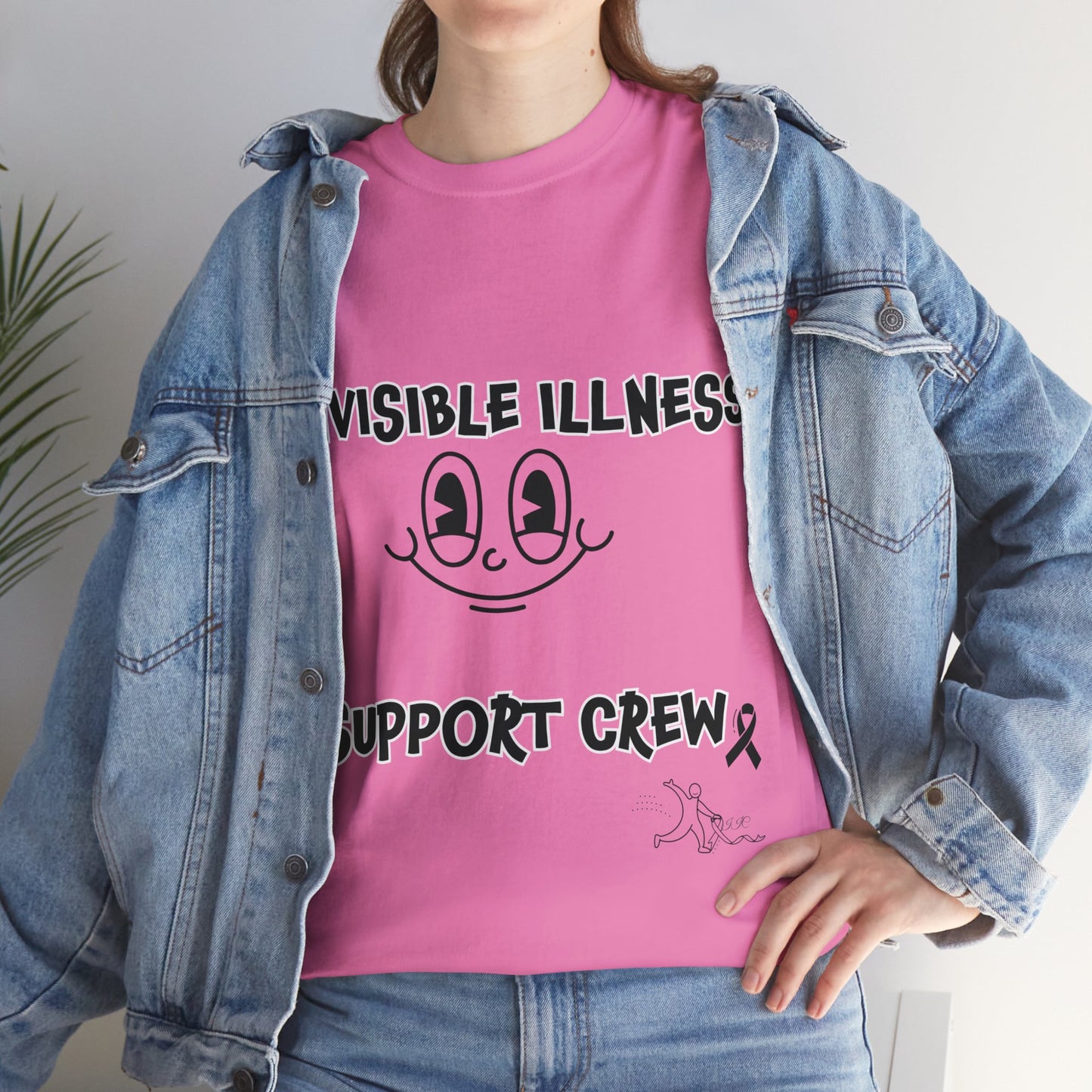 Invisible Illness Support Crew Unisex Heavy Cotton Tee
