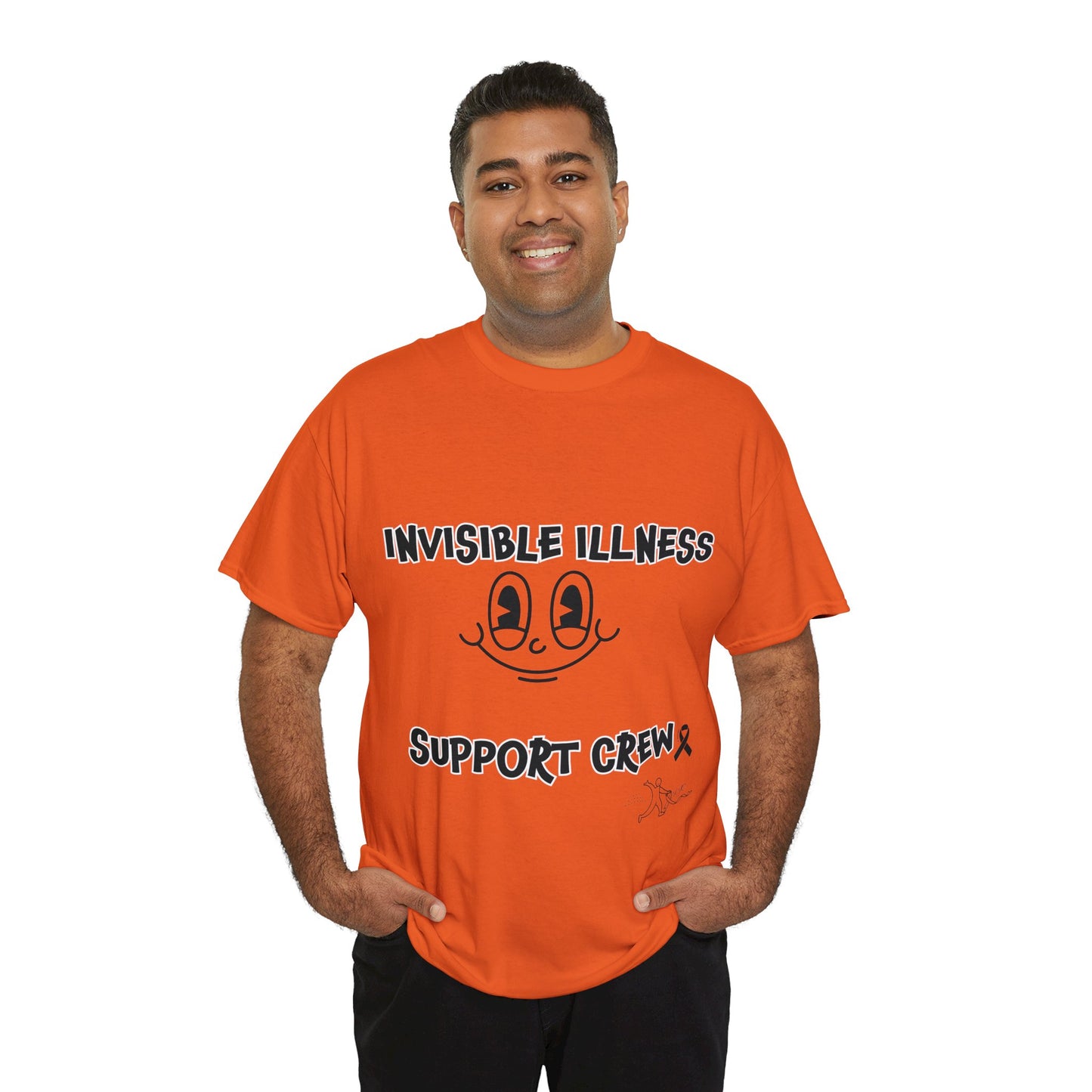 Invisible Illness Support Crew Unisex Heavy Cotton Tee