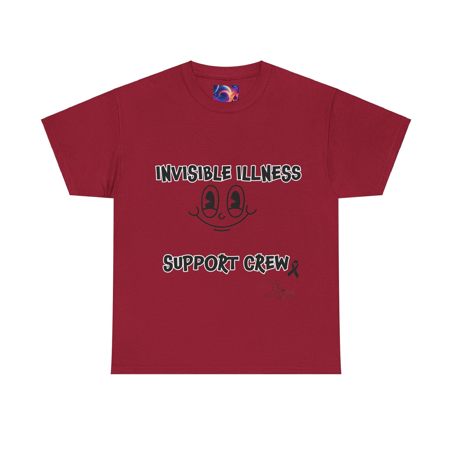 Invisible Illness Support Crew Unisex Heavy Cotton Tee