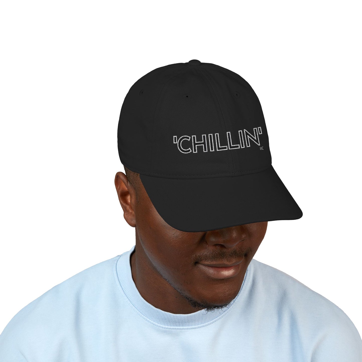 'CHILLIN' -Organic Baseball Cap (Embroidery)