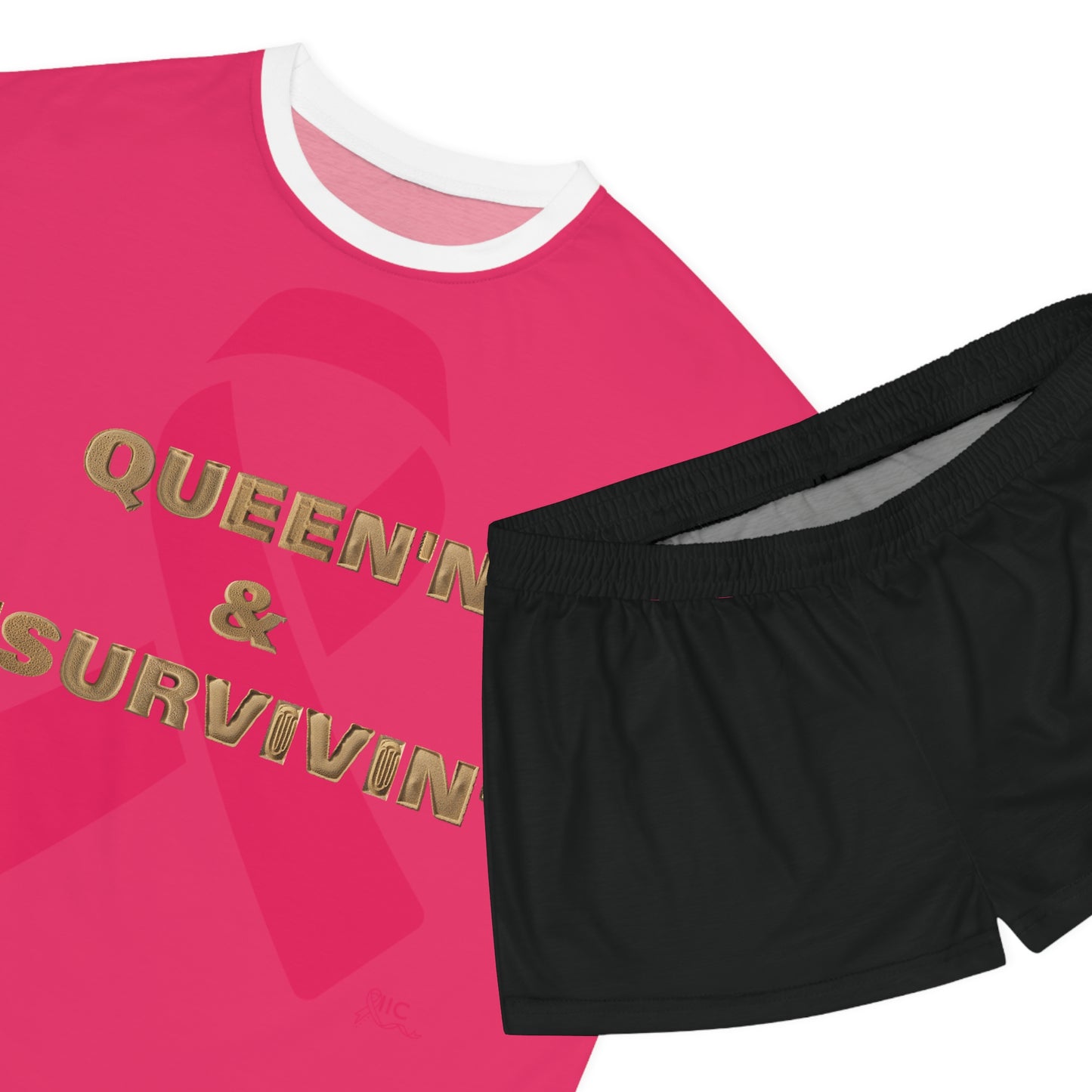 QUEEN'N & SURVIVIN - Women's Short Pajama Set (AOP)