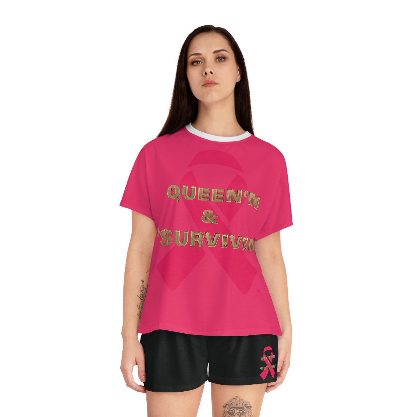 QUEEN'N & SURVIVIN - Women's Short Pajama Set (AOP)
