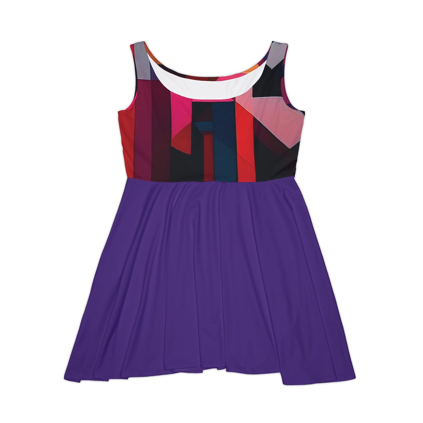 I SUPPORT PURPLE - Women's Skater Dress (AOP)