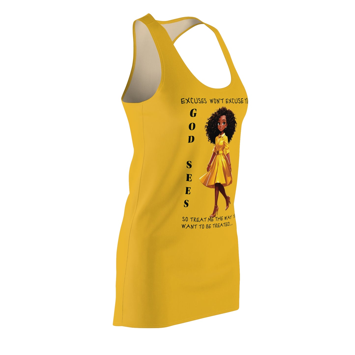 GOD SEES - Women's Cut & Sew Racerback Dress (AOP)