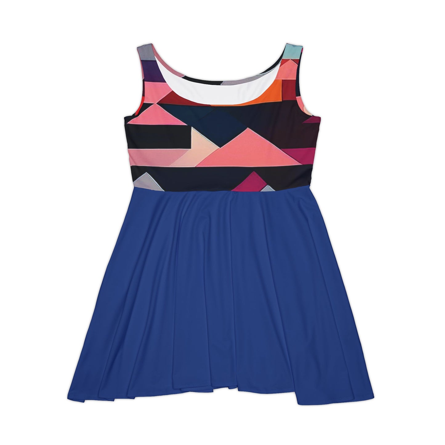 I SUPPORT BLUE - Women's Skater Dress (AOP)