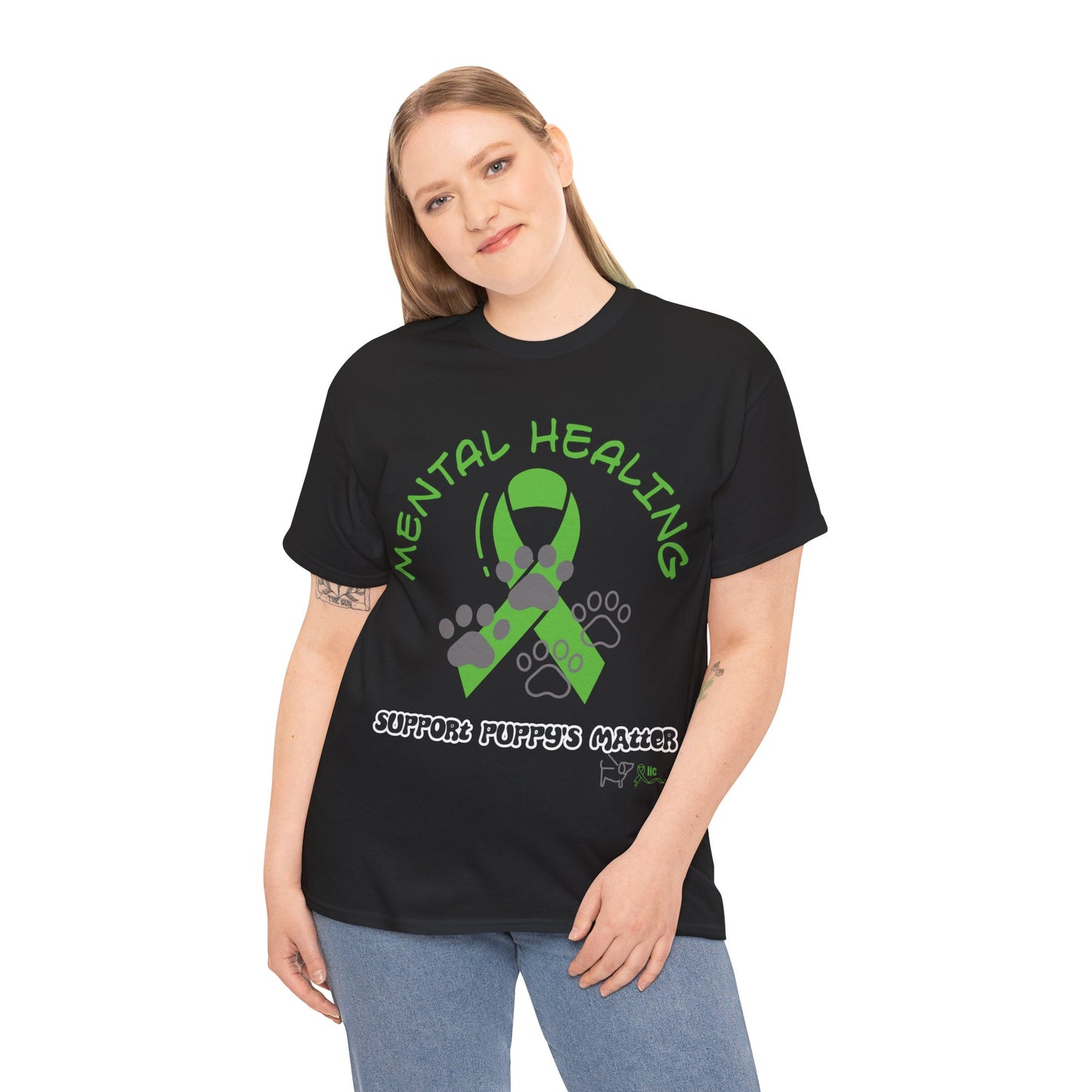 MENTAL WELLNESS - SUPPORT PUPPY'S Unisex Heavy Cotton Tee