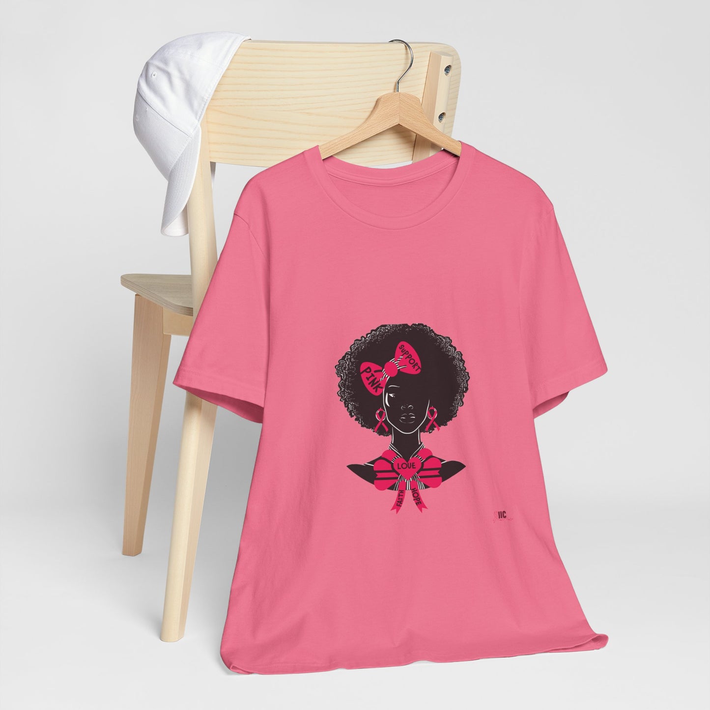 SUPPORT PINK 2 - Unisex Jersey Short Sleeve Tee