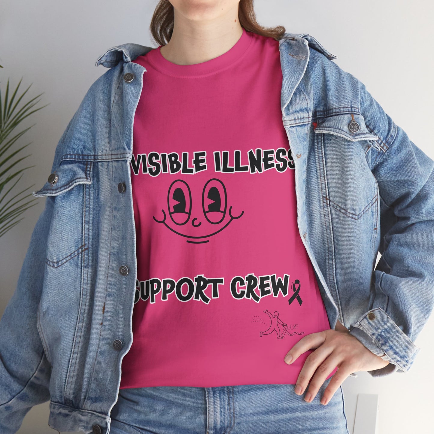 Invisible Illness Support Crew Unisex Heavy Cotton Tee