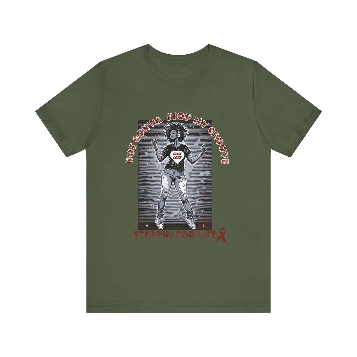 Not Gon'na Stop My Groove: Sickle Diva Collection, Unisex Jersey Short Sleeve Tee