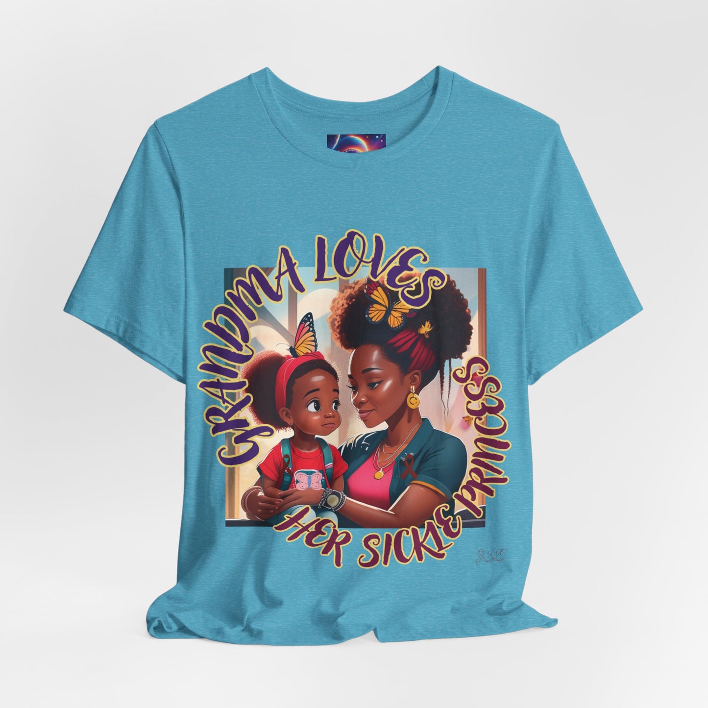 GRANDMA LOVES HER SICKLE PRINCESS - Unisex Jersey Short Sleeve Tee