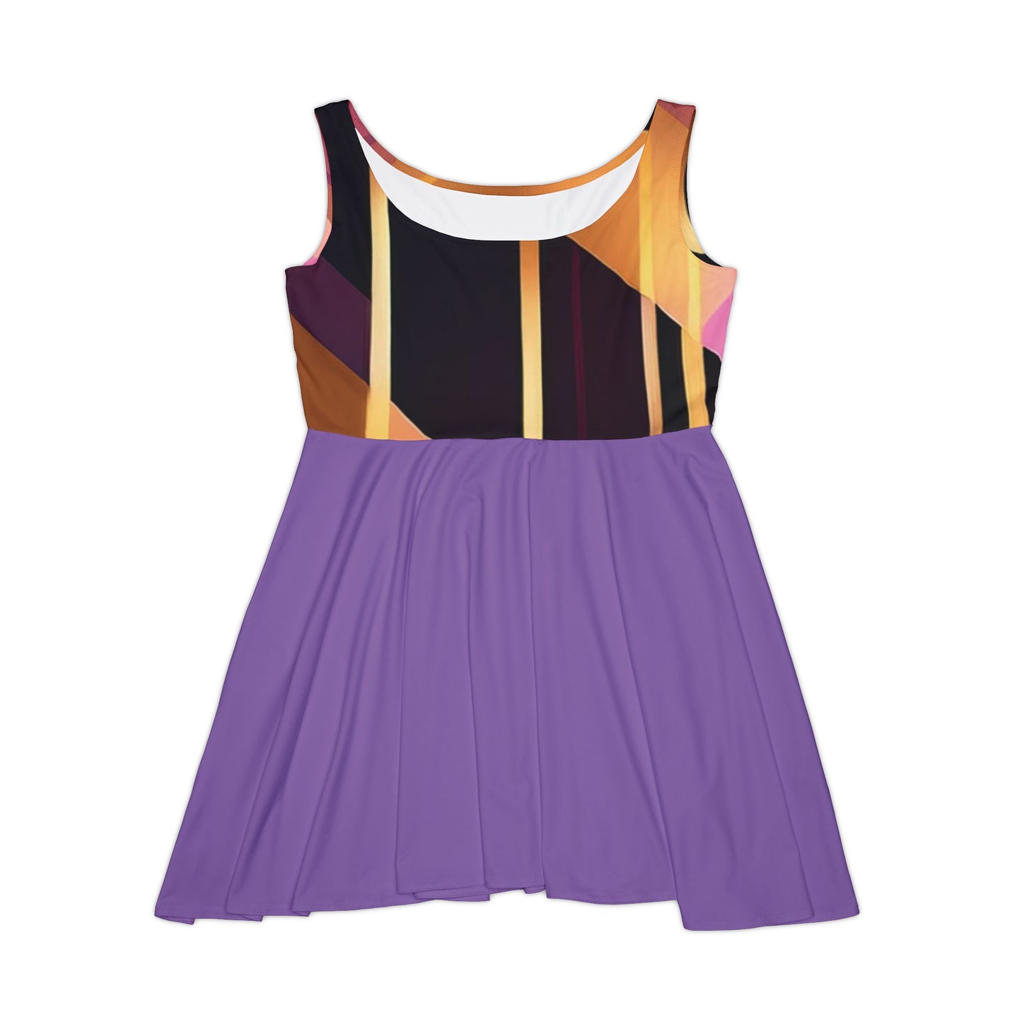 I SUPPORT PURPLE - Women's Skater Dress (AOP)