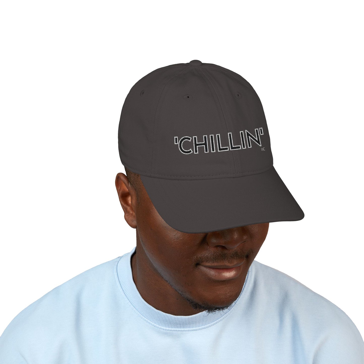'CHILLIN' -Organic Baseball Cap (Embroidery)