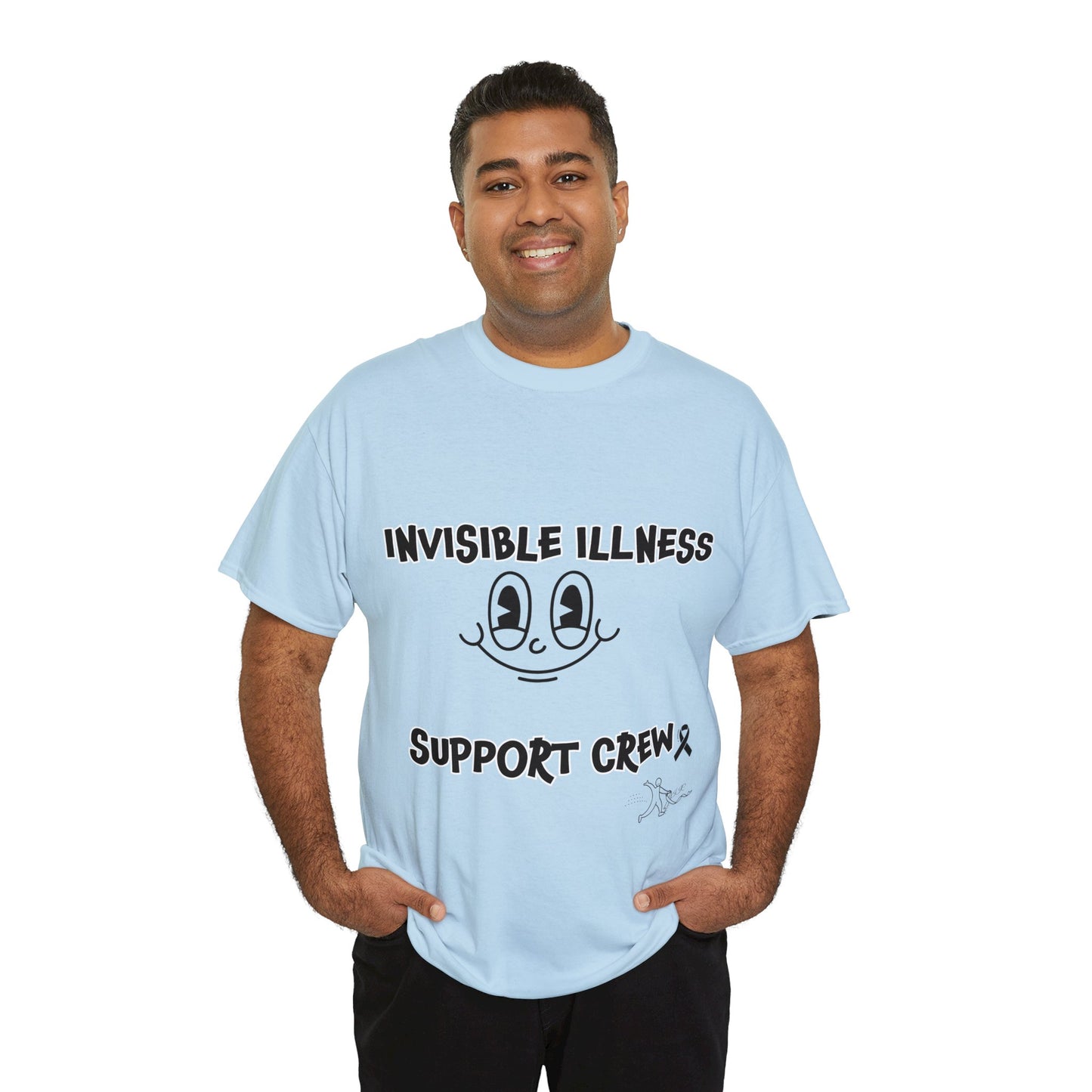 Invisible Illness Support Crew Unisex Heavy Cotton Tee