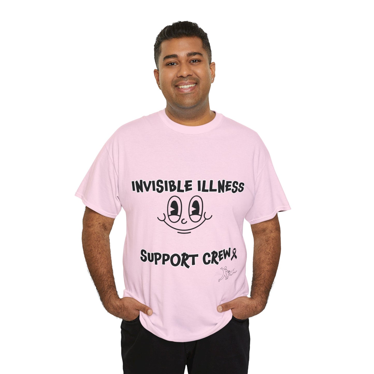 Invisible Illness Support Crew Unisex Heavy Cotton Tee