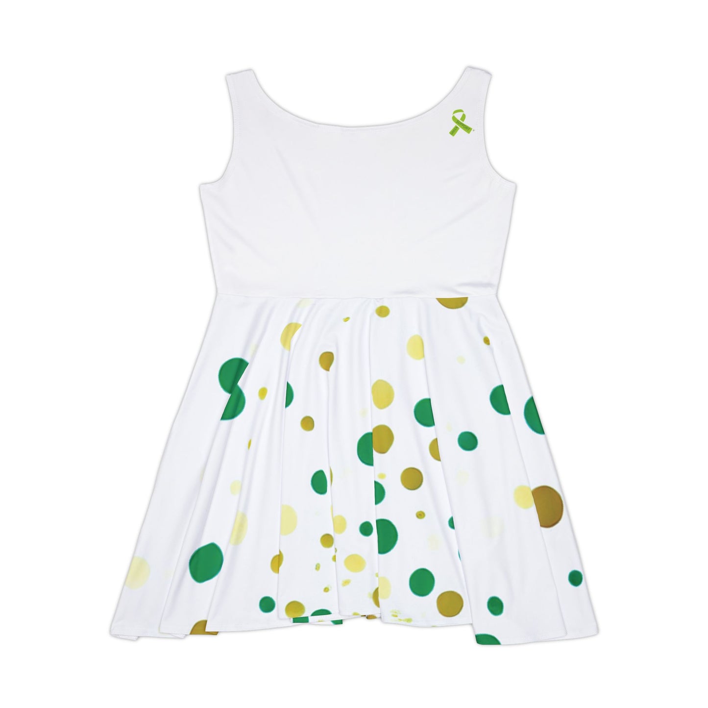I SUPPORT GREEN - Women's Skater Dress (AOP)