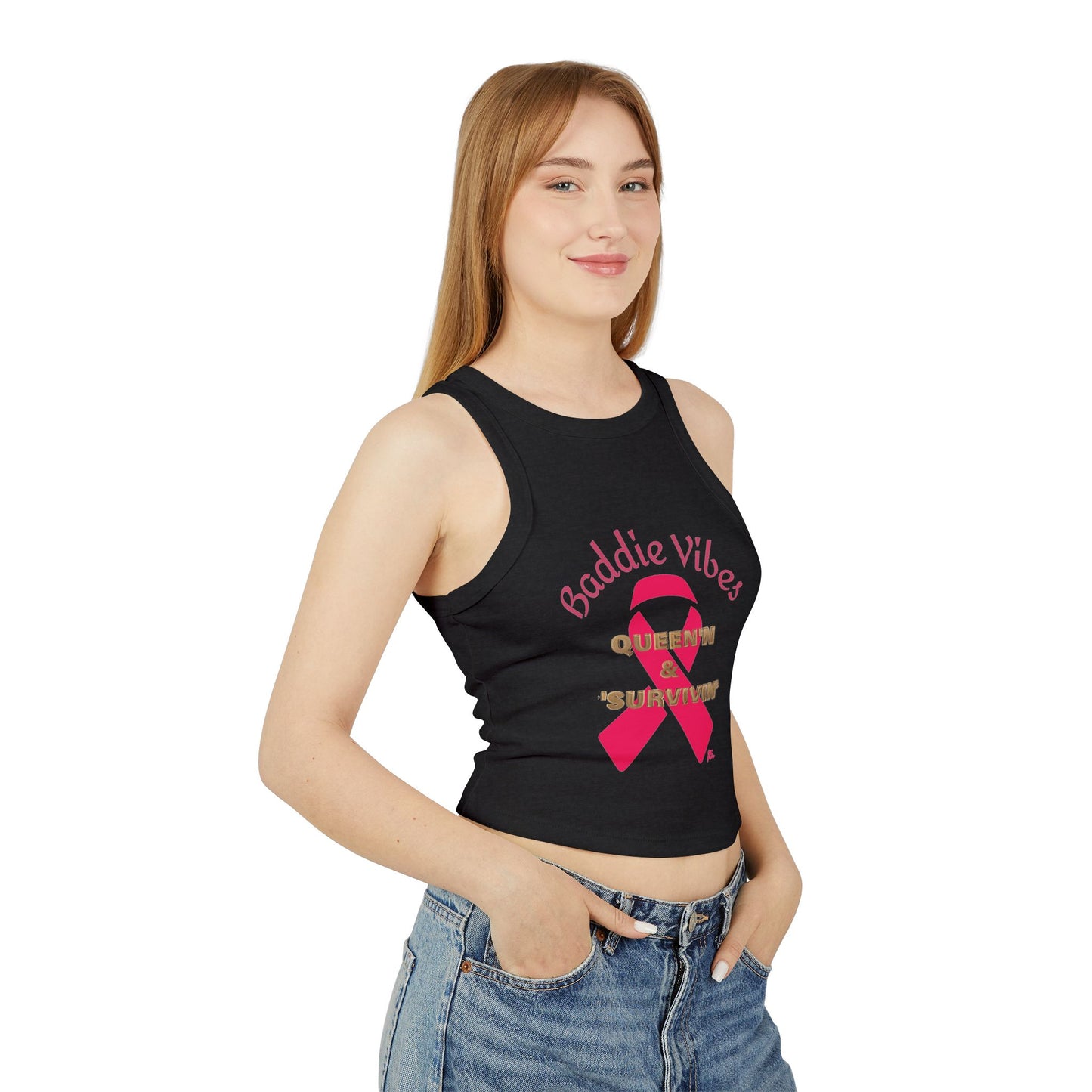 Baddie Vibes Rib Racer Tank
