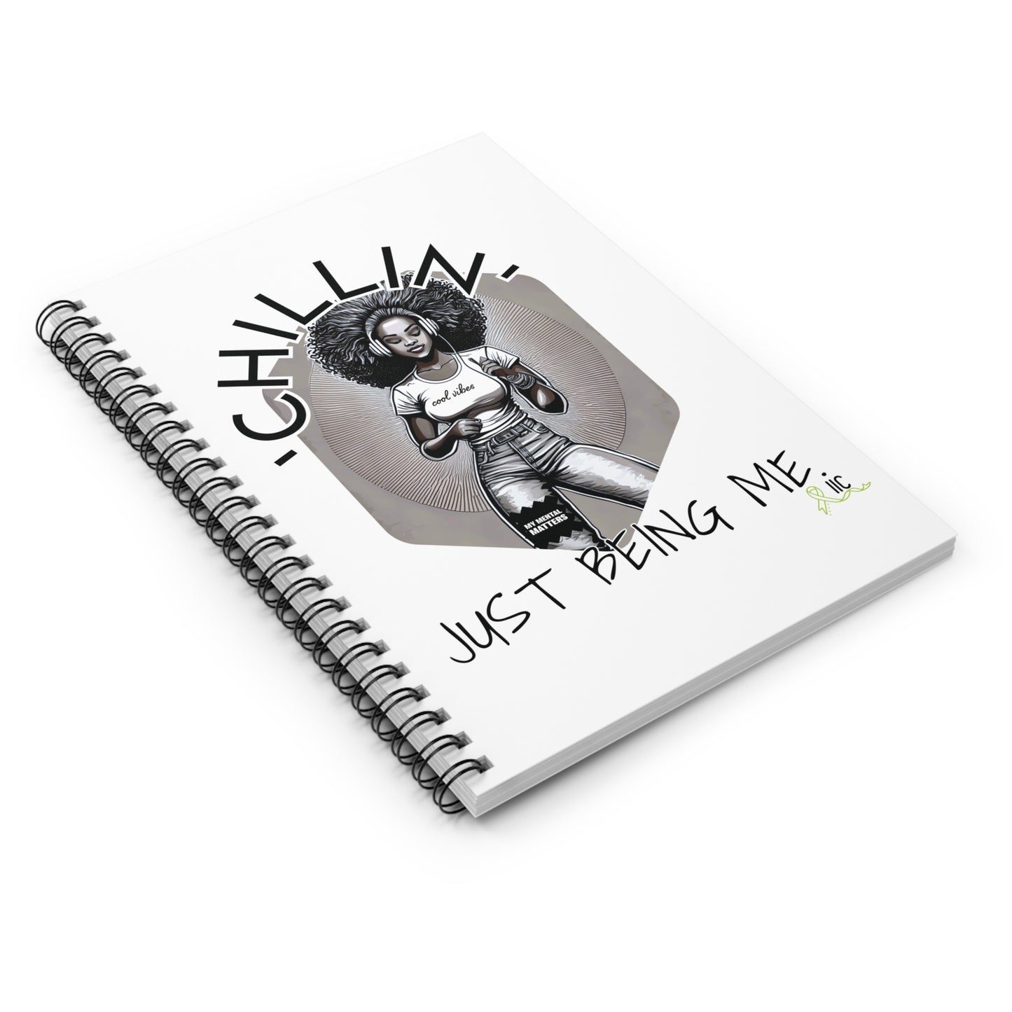 'CHILLIN' -Spiral Notebook - Ruled Line