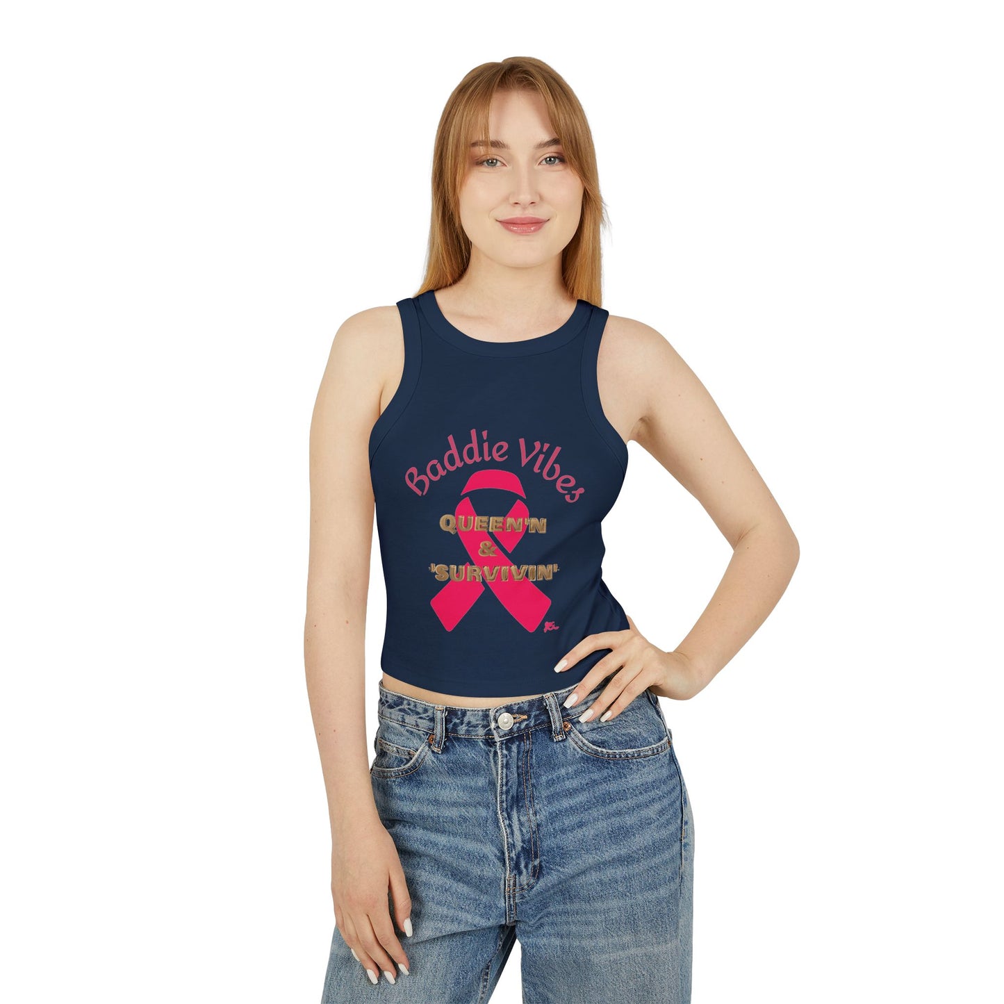 Baddie Vibes Rib Racer Tank
