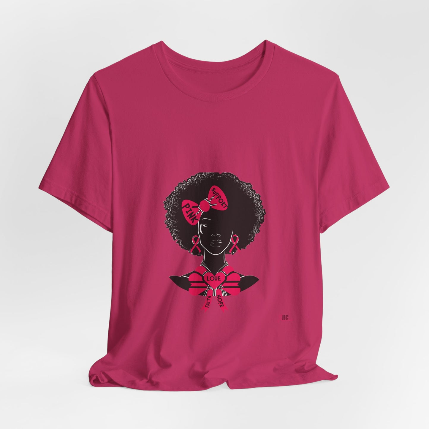 SUPPORT PINK 2 - Unisex Jersey Short Sleeve Tee