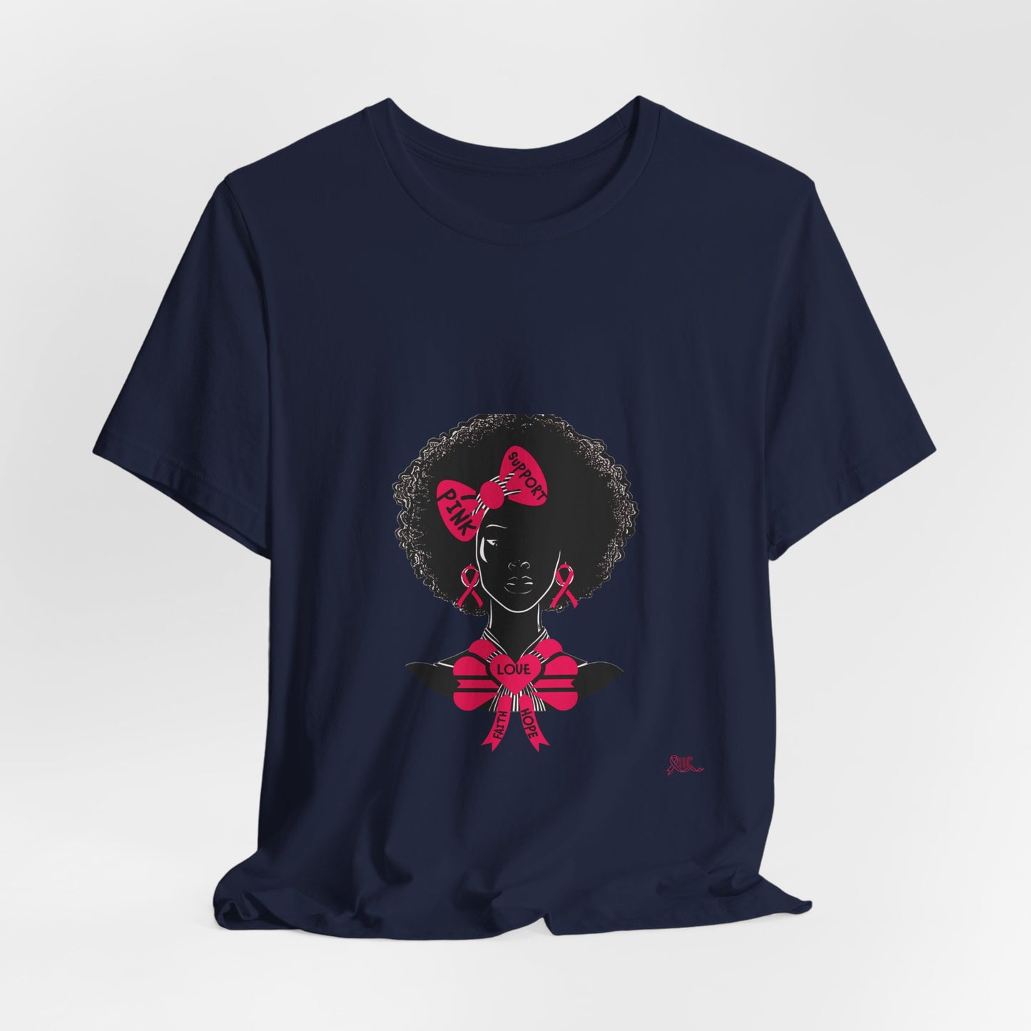 SUPPORT PINK 2 - Unisex Jersey Short Sleeve Tee