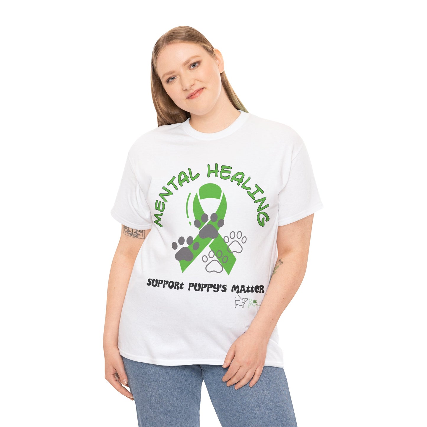 MENTAL WELLNESS - SUPPORT PUPPY'S Unisex Heavy Cotton Tee