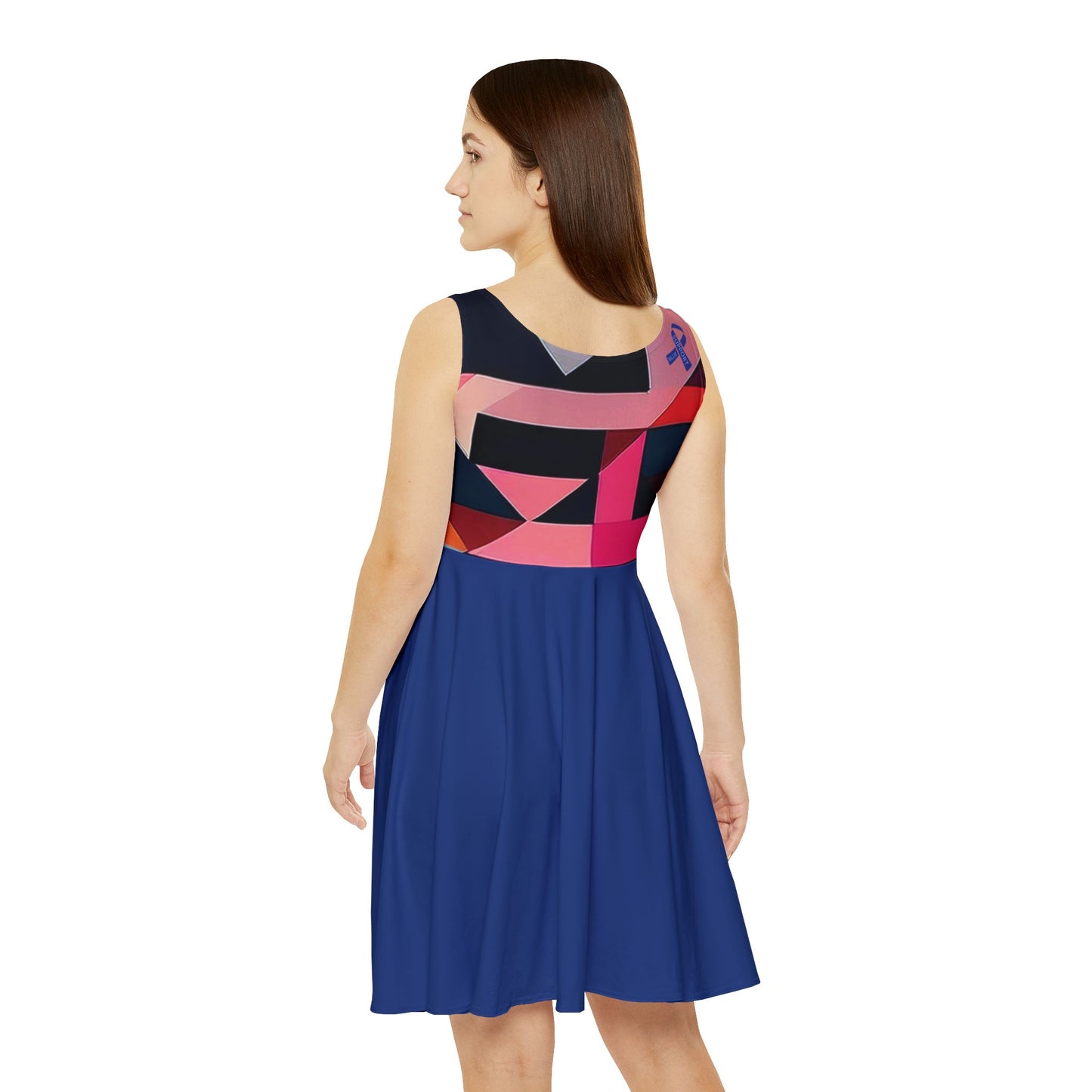 I SUPPORT BLUE - Women's Skater Dress (AOP)