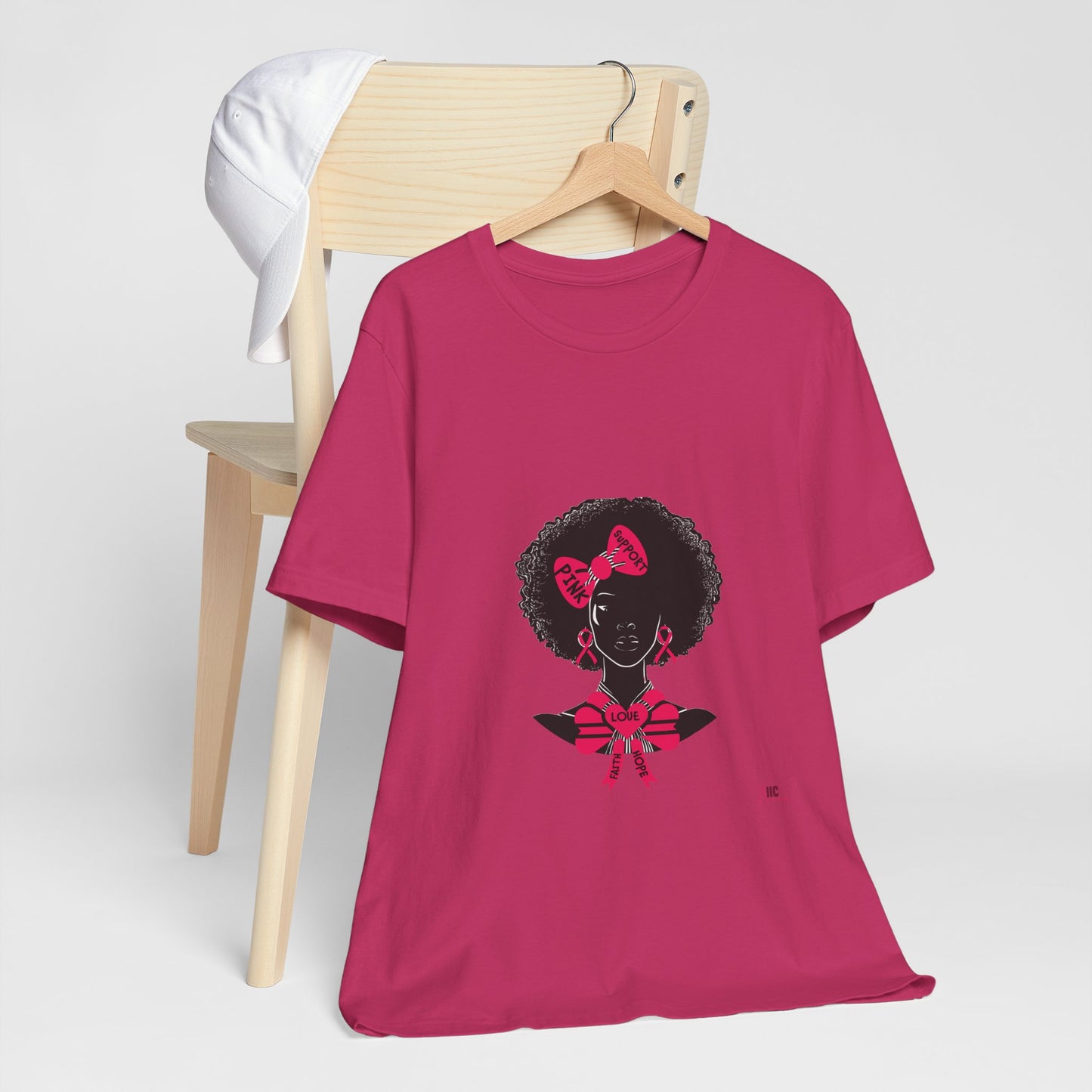 SUPPORT PINK 2 - Unisex Jersey Short Sleeve Tee