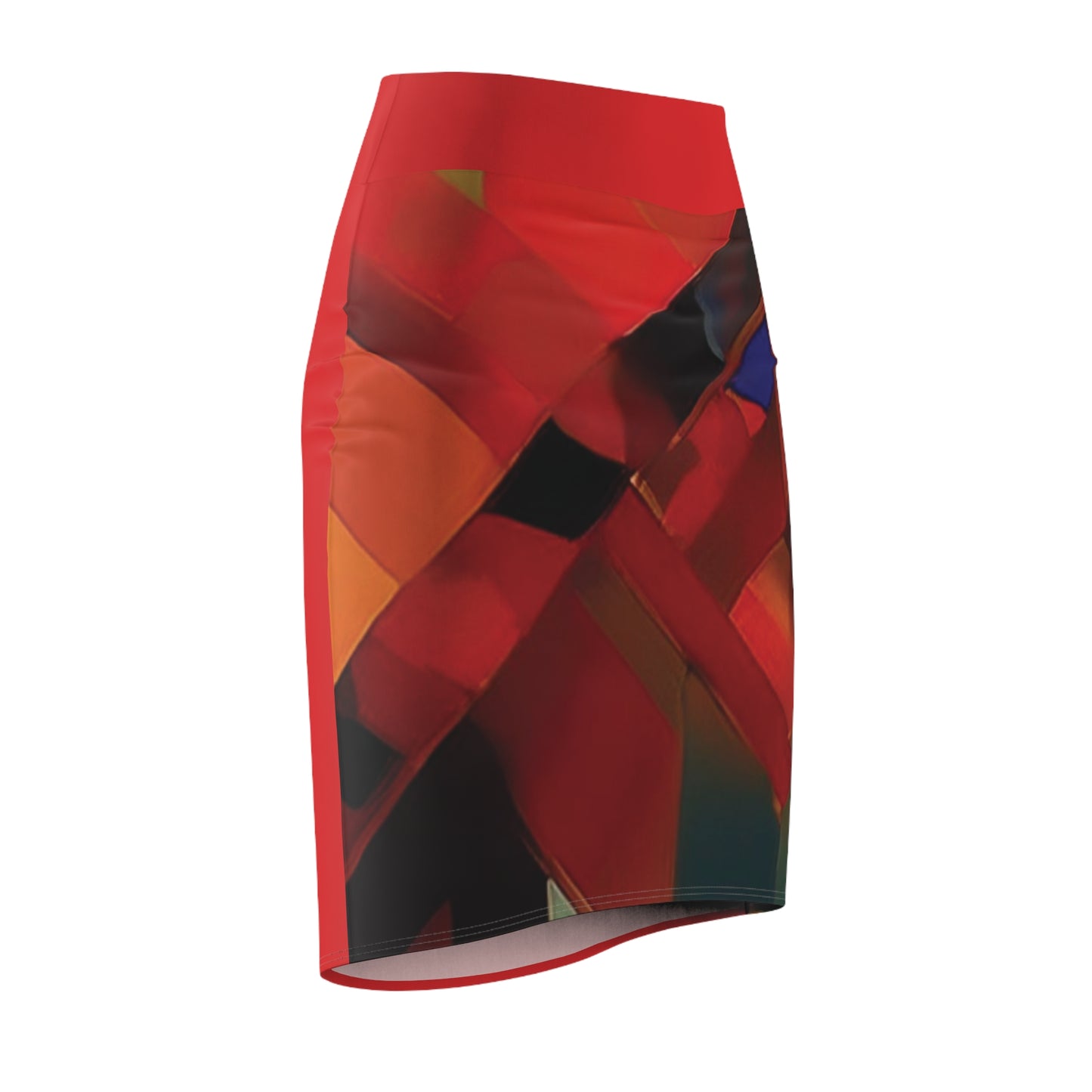 I SUPPORT RED - Women's Pencil Skirt (AOP)