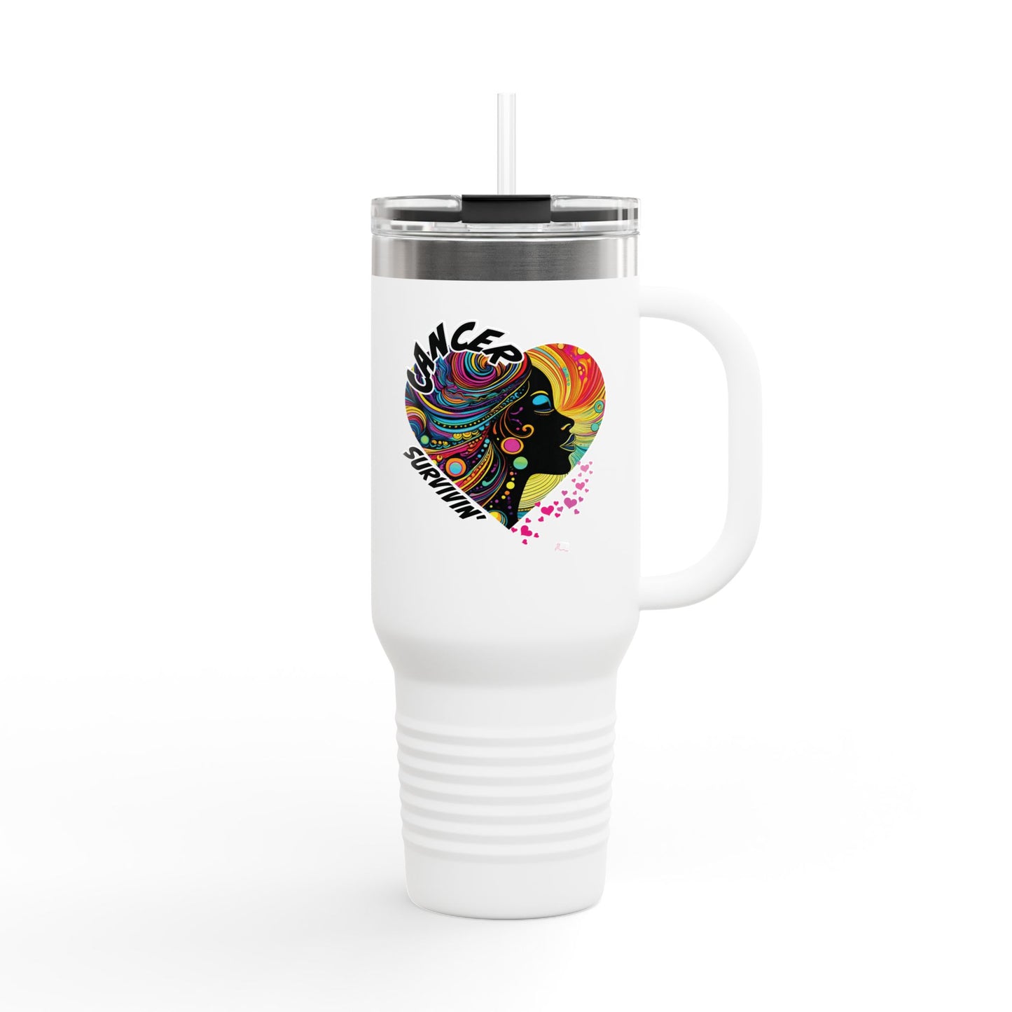 CANCER SURVIVIN - Insulated Travel Mug, 40oz