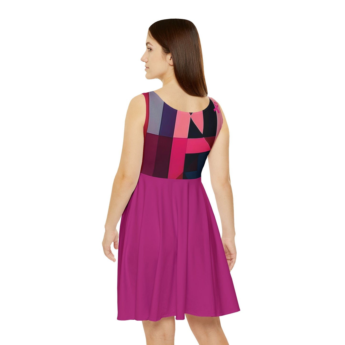 I SUPPORT PINK - Women's Skater Dress (AOP)