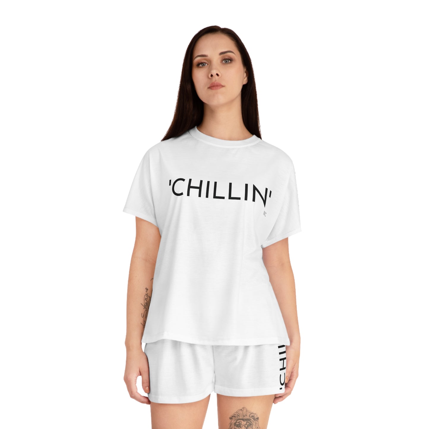'CHILLIN' - Women's Short Pajama Set (AOP)