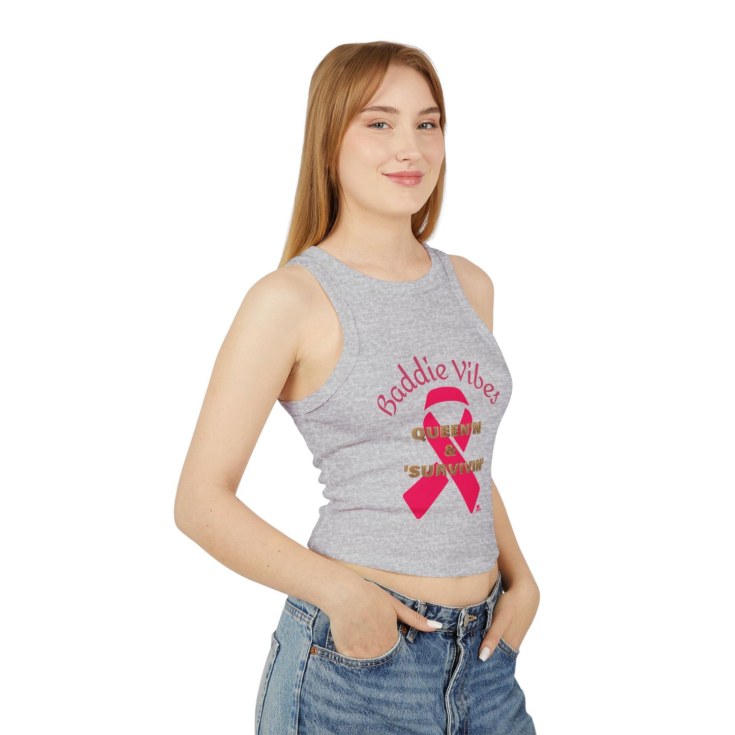 Baddie Vibes Rib Racer Tank