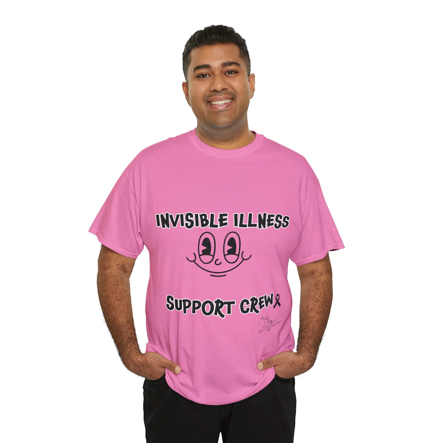 Invisible Illness Support Crew Unisex Heavy Cotton Tee