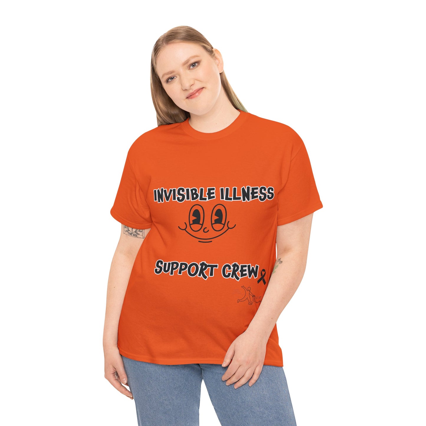 Invisible Illness Support Crew Unisex Heavy Cotton Tee
