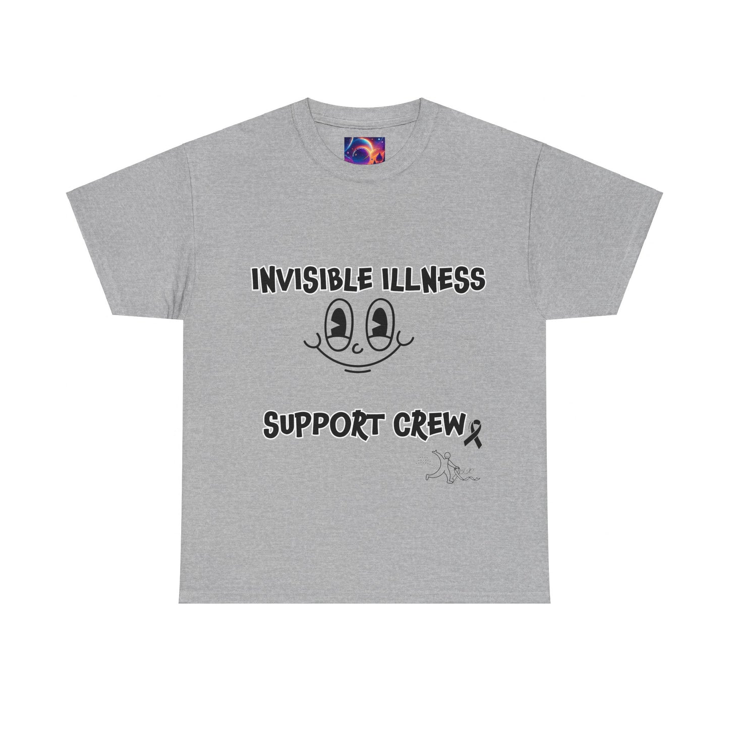 Invisible Illness Support Crew Unisex Heavy Cotton Tee