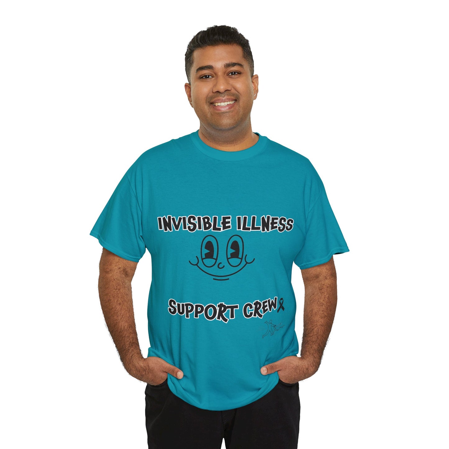 Invisible Illness Support Crew Unisex Heavy Cotton Tee