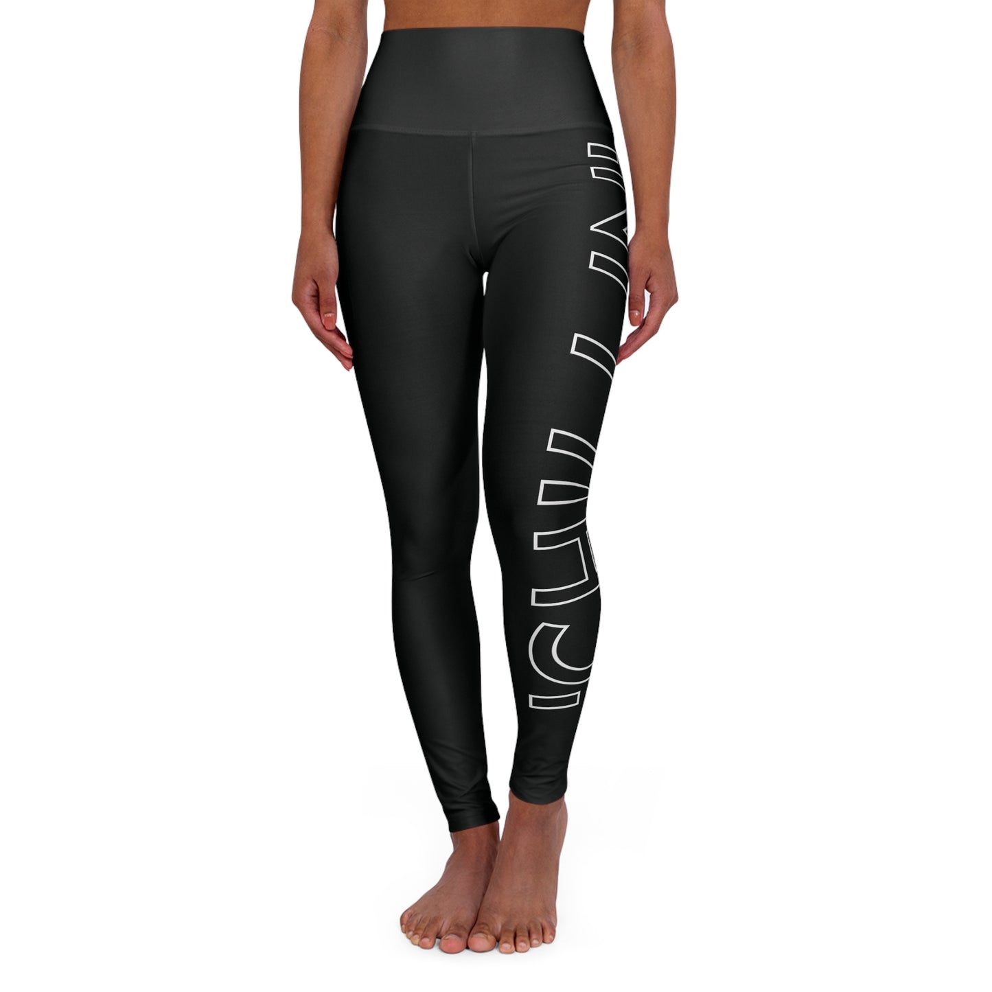'CHILLIN' - High Waisted Yoga Leggings (AOP)