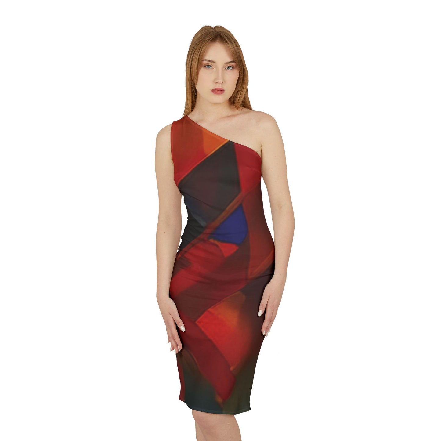 I SUPPORT RED - Shoulder Dress (AOP)