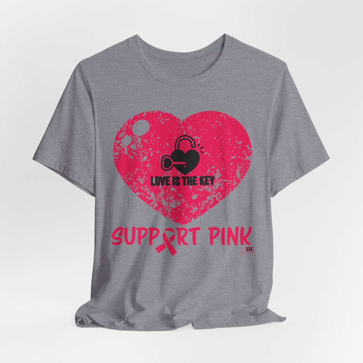 SUPPORT PINK 2 - Unisex Jersey Short Sleeve Tee