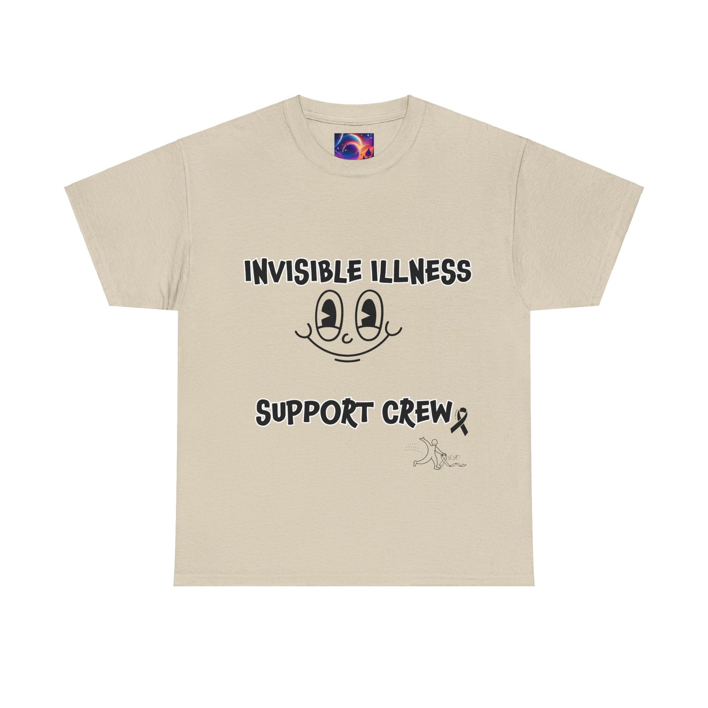 Invisible Illness Support Crew Unisex Heavy Cotton Tee