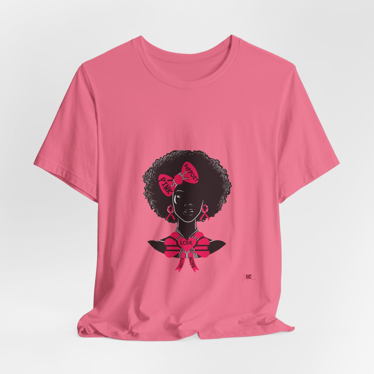 SUPPORT PINK 2 - Unisex Jersey Short Sleeve Tee