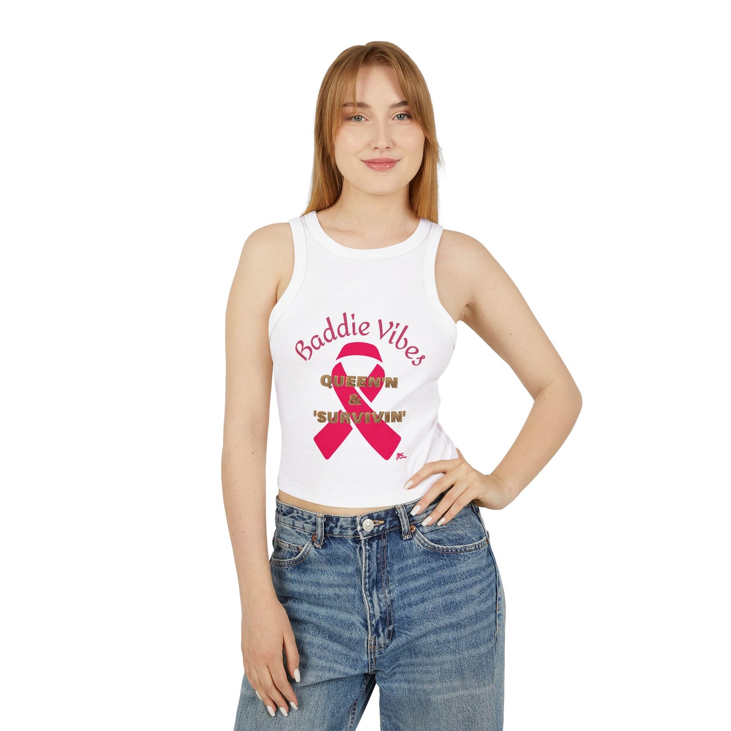 Baddie Vibes Rib Racer Tank