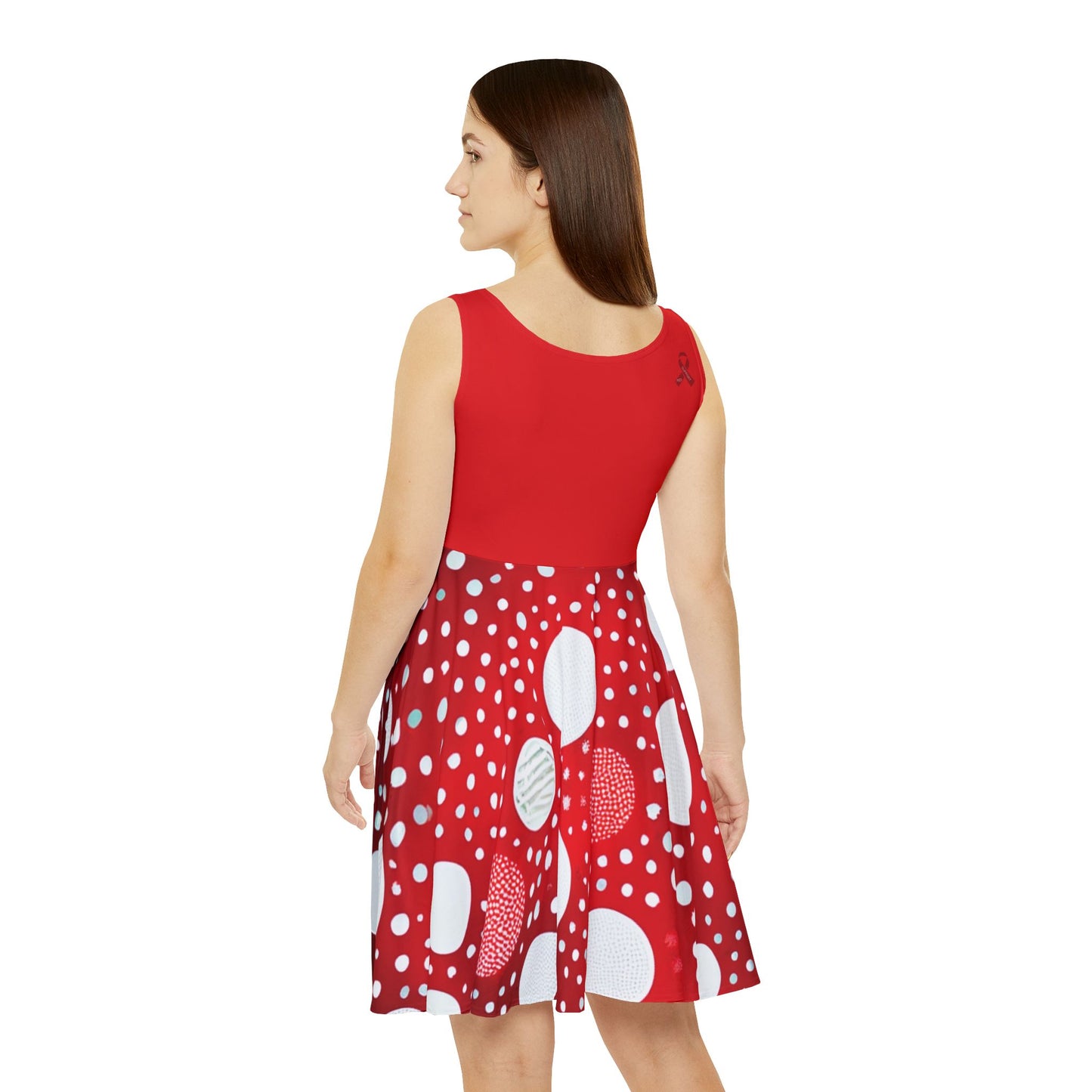 I Support Line: Red - Custom Women's Skater Dress, Bold and Vibrant Design for Everyday Wear, Parties and Social Gatherings, Skater Dress, Women's